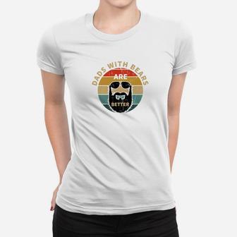 Vintage Dads With Beards Are Better Retro Fathers Day Gifts Premium Ladies Tee - Seseable