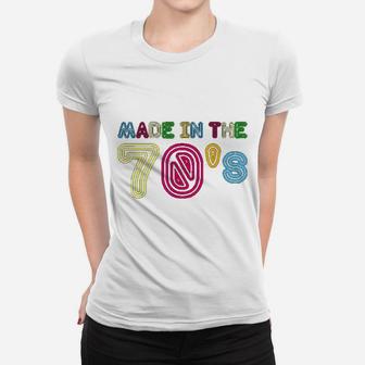 Vintage Retro Made In The 70s Gift 40 Years Old Ladies Tee - Seseable
