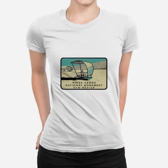 White Sands National Monument New Mexico Vintage Travel Decal Tshirt Christmas Ugly Sweater Ladies Tee - Seseable
