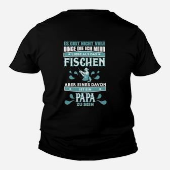Angler Papa Kinder Tshirt – Liebe zum Fischen & Vatersein - Seseable