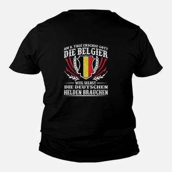 Belgier Helden für Deutschland Kinder Tshirt, Patriotisches Belgien-Thema - Seseable