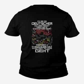 Deutscher September Geboren Kinder T-Shirt - Seseable