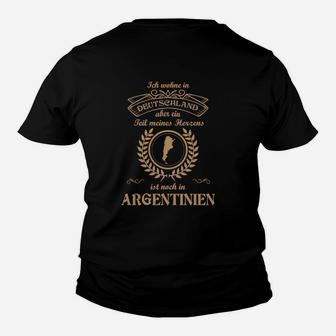 Deutschland-Argentinien Herkunfts Kinder Tshirt, Zwei Länder Liebe - Seseable