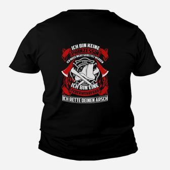 Feuerwehr Feuerwehrfrau Kinder T-Shirt - Seseable