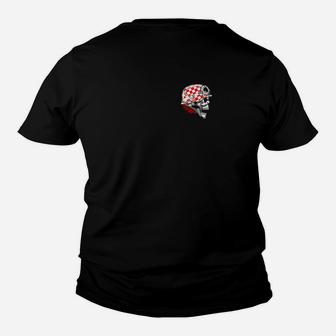 Herrn Schwarzes Kinder Tshirt mit Skulldesign, Totenkopf Motiv - Seseable