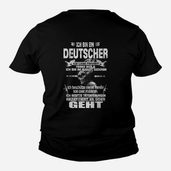 Ich Bin Ein Deutscher August Geboren Kinder T-Shirt - Seseable