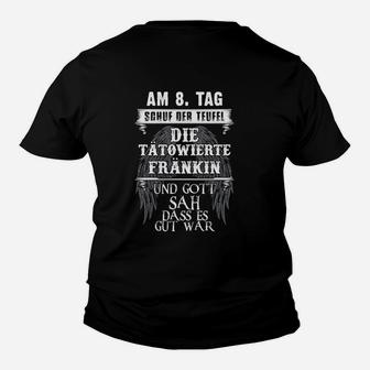 Kinder Tshirt Am 8. Tag schuf der Teufel tätowierte Frauen, Gothic Tee - Seseable