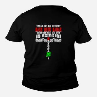 Lustiges Motocross Kinder Tshirt Heb den Daumen, Geschenk für Motorradfans - Seseable