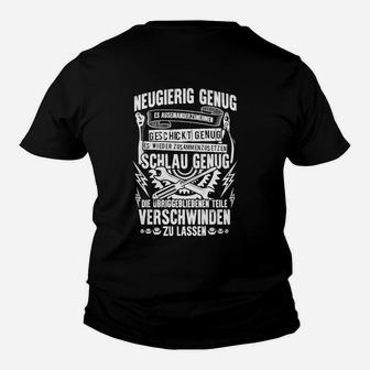 Mechaniker Neugierig Geschickt Und Schlau Kinder T-Shirt - Seseable