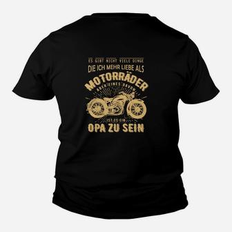 Motorradliebhaber Opa Kinder Tshirt, Übertrifft Alles Als Opa Design - Seseable