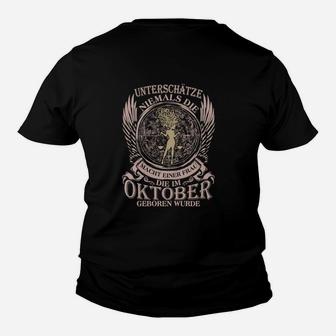 Oktober Geburtsmonat Kinder Tshirt: Unterschätze Nie Oktober Geborene - Seseable