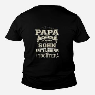 Papa Held & Liebe Spruch Kinder Tshirt, Vatertagsgeschenk für Töchter und Söhne - Seseable