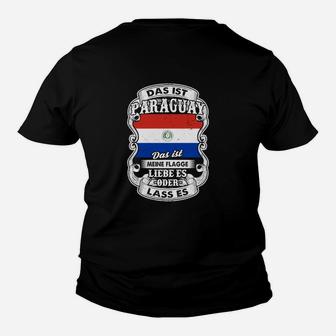 Paraguay Stolz Schwarzes Kinder Tshirt, Patriotischer Spruch Design - Seseable