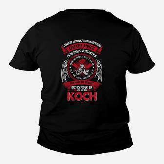 Personalisiertes Koch Kinder Tshirt mit Feuerwehr-Design, Lustiger Spruch - Seseable