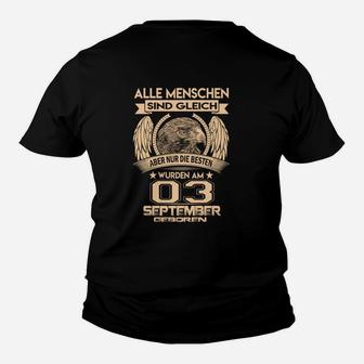 September Geburtstag Kinder Tshirt, Adler Motiv Besten im September Geboren - Seseable