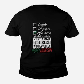Single Vergeben Portugiesin Kinder T-Shirt - Seseable