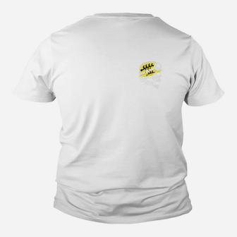 Herren Basic Weißes Kinder Tshirt mit Logo-Design Hinten - Seseable