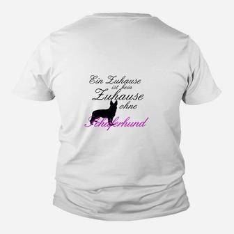 Herren Kinder Tshirt Ein Zuhause ohne Hund ist nur ein Haus, Mit Spruch - Seseable