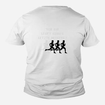 Lauf-Evolution Herren Grafik Kinder Tshirt in Weiß, Sportliches Motiv - Seseable