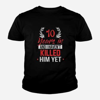 10 Years In 10th Year Anniversary Gift Idea For Her Kid T-Shirt | Seseable FR