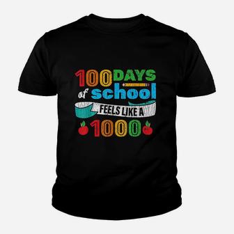 100 Days Of School For Students Teachers Funny Gift Kid T-Shirt - Seseable