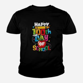 100th Day Of School Gift Happy 100 Days Of School Teacher Kid T-Shirt - Seseable
