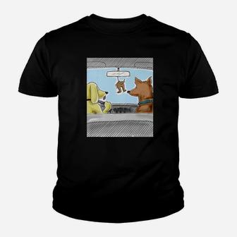 13th Floor Dogs Cruising In Doggie Air Car Premium Kid T-Shirt - Seseable