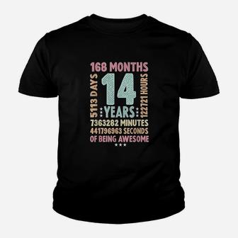 14th Birthday 14 Years Old Vintage Retro Kid T-Shirt - Seseable