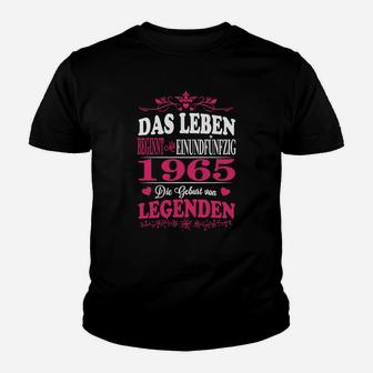 1965 Das Leuben Legenden Kinder T-Shirt - Seseable