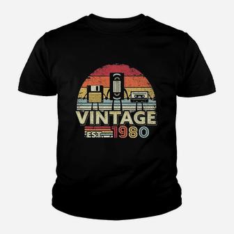 1980 Vintage Record Est 1980 Kid T-Shirt - Seseable
