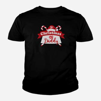 1st Christmas As A Daddy Kid T-Shirt - Seseable