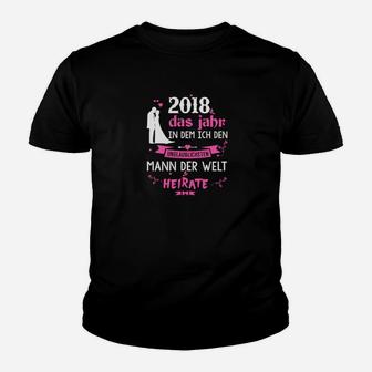 2018 Jga Braut Ehe Heirat Kinder T-Shirt - Seseable