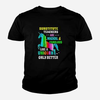 Substitute Teachers Unicorn Gift For Teacher Kid T-Shirt