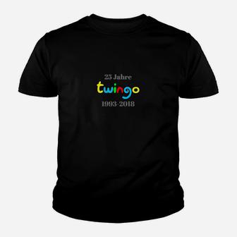 25 Jahre Twingo Jubiläum Kinder Tshirt, 1993-2018 Retro Design - Seseable
