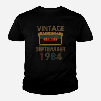 38th Years Vintage September 1984 Kid T-Shirt - Seseable