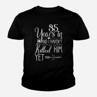 35 Years Wedding Anniversary Kid T-Shirt - Seseable