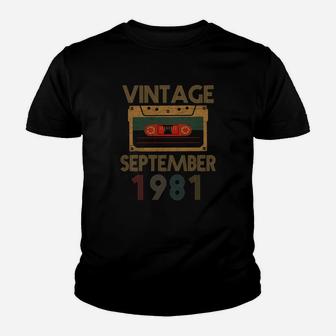 41st Years Vintage September 1981 Kid T-Shirt - Seseable