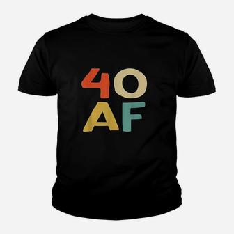 40 Af Vintage Cool Happy 40th Birthday Kid T-Shirt - Seseable