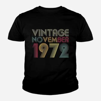 Birthday Gifts Vintage November 1972 Kid T-Shirt - Seseable