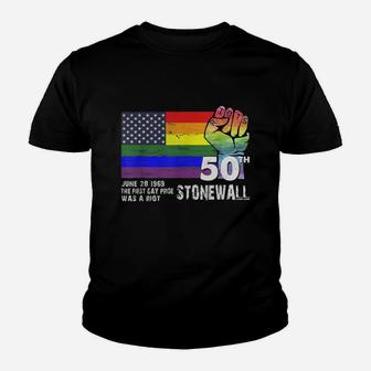 90's Style Stonewall Riots 50th Nyc Gay Pride Lgbt Rights 2019 Kid T-Shirt - Seseable
