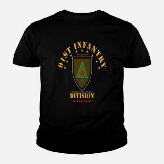 91st Infantry Division Wild West Division Youth T-shirt - Seseable