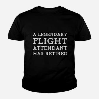A Legendary Flight Attendant Has Retired Air Host Retirement Kid T-Shirt - Seseable