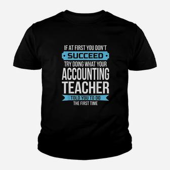 Accounting Teacher Funny Appreciation Gift Kid T-Shirt - Seseable