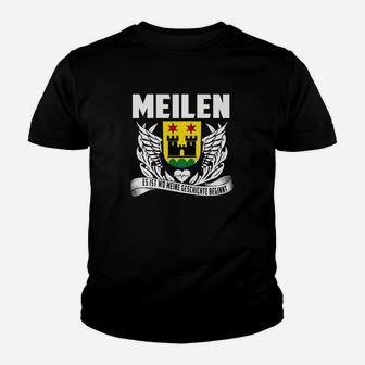 Adler und Wappen Schwarzes Kinder Tshirt, Meilen Wo Mein Start - Seseable