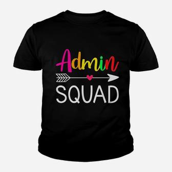 Admin Squad Office Squad School Secretary Kid T-Shirt - Seseable