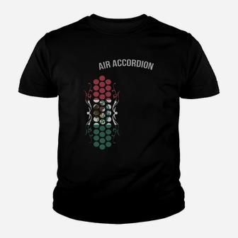 Air Accordion Mexico Black Tshirt From Accordion Mexico Kid T-Shirt - Seseable
