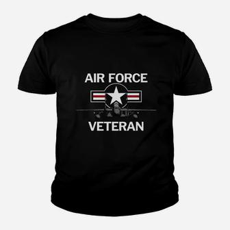 Air Force Veteran With Vintage Roundel And Jet Kid T-Shirt - Seseable