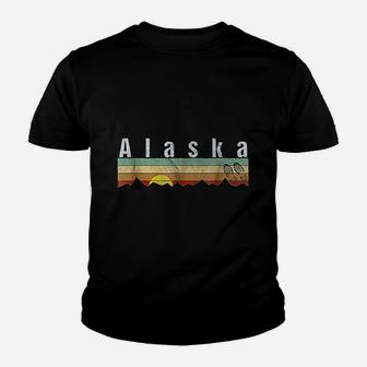 Alaska Hiking Vintage Alaska Kid T-Shirt - Seseable