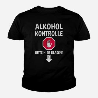 Alkoholkontrolle Saufen Alkohol Bi Kinder T-Shirt - Seseable