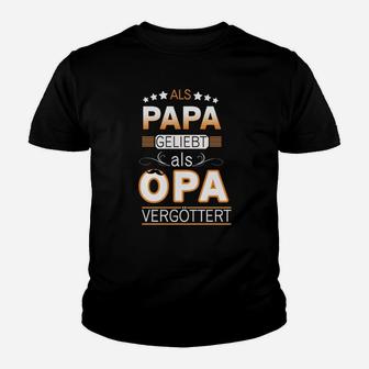 Als Papa Liebt, Als Opa Vergöttert Kinder Tshirt, Witziges Herren Outfit - Seseable